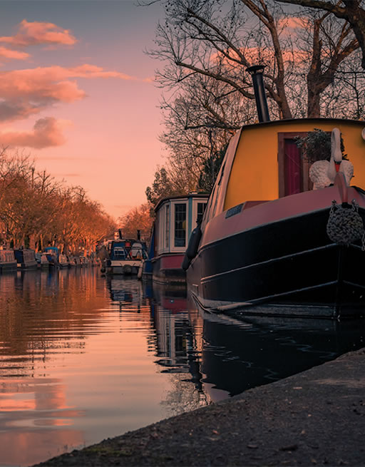 Canal and narrow boat